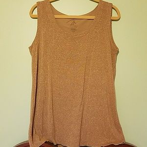Gold/Camel Control Top Sleeveless Top